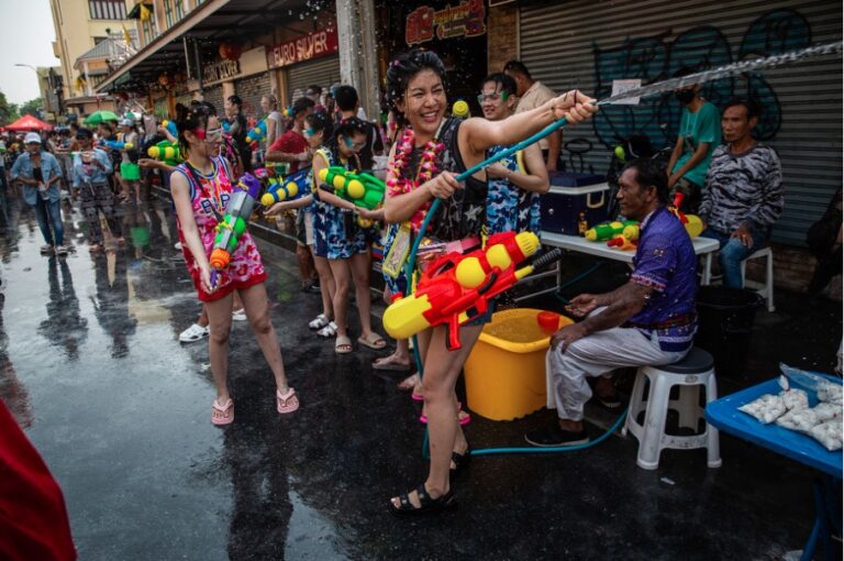 Songkran|The specific activity schedule of the Songkran Festival water fight in Chiang Mai, Thailand.2024